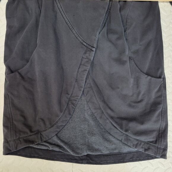 Lululemon "That's A Wrap" French Terry Tunic Jacket Size 4 Black Asymmetrical - Picture 8 of 11